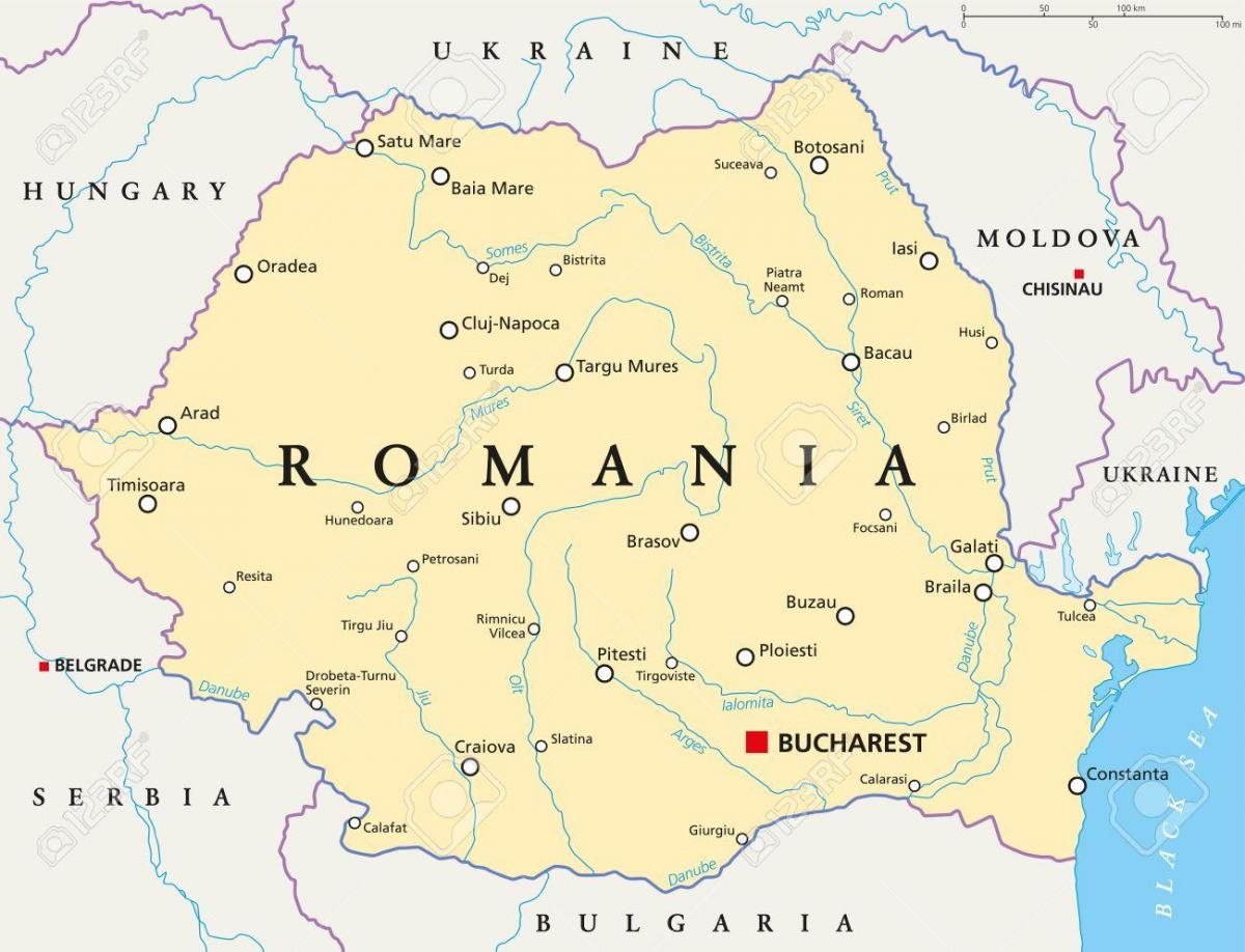 карта на букурешт, романија