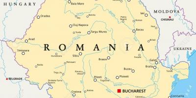 Главниот град на романија мапа