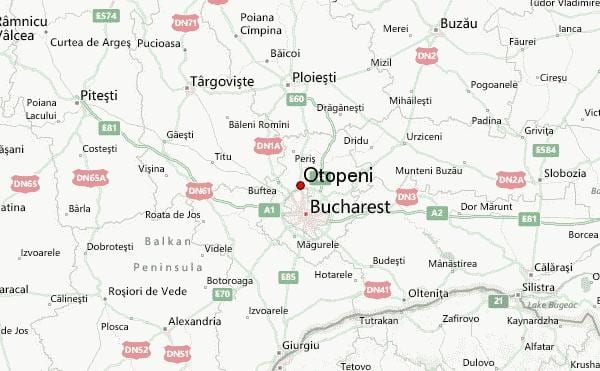 otopeni аеродром мапа