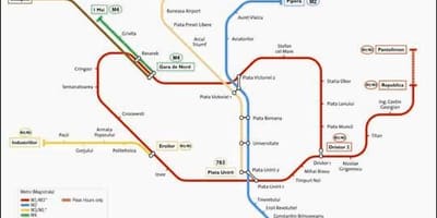 Карта на букурешт автобус 