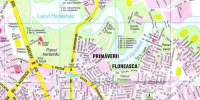 Букурешт, градот турнеја мапа