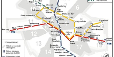 Метро мапата bucuresti