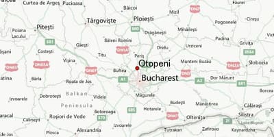 Otopeni аеродром мапа